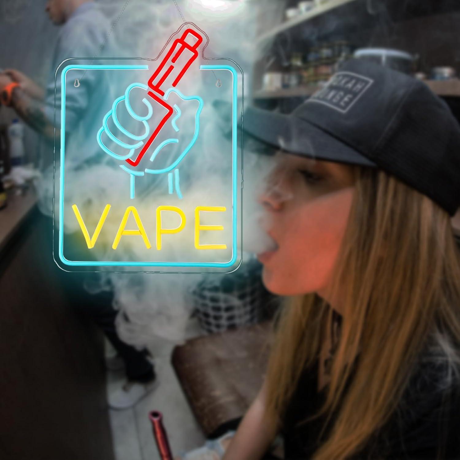 Letrero de neón VAPE con luces - Vaping Store reseña y precio